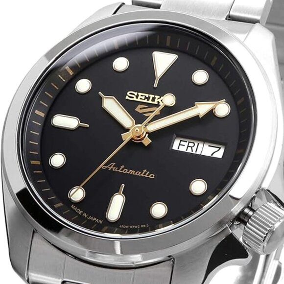 NEW Seiko 5 Sports SRPE57 Automatic Mechanical Black Dial Stainless Steel Watch - Picture 3 of 7